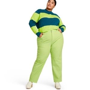 NWT Victor Glemaud Plus Size Neon Jeans